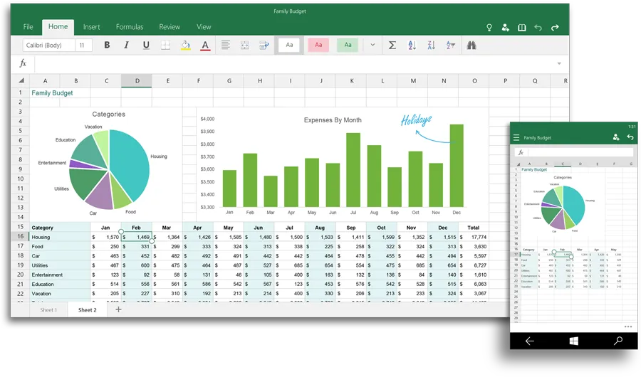 Microsoft Excel Visualization